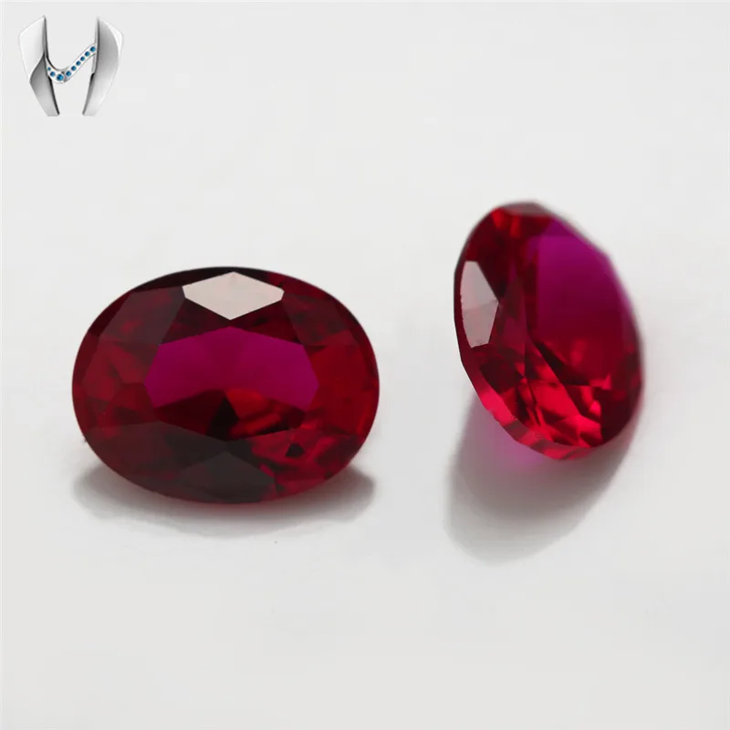 Ruby #8 Oval Shape Synthetic Best Ruby Gems