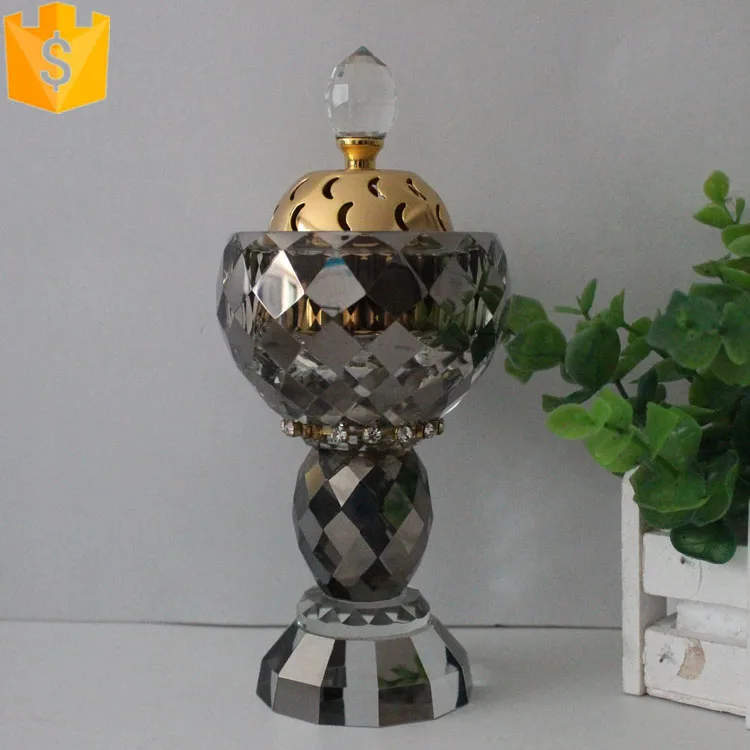 Хрустальная курильница bakhoor, арабские благовония для комнаты