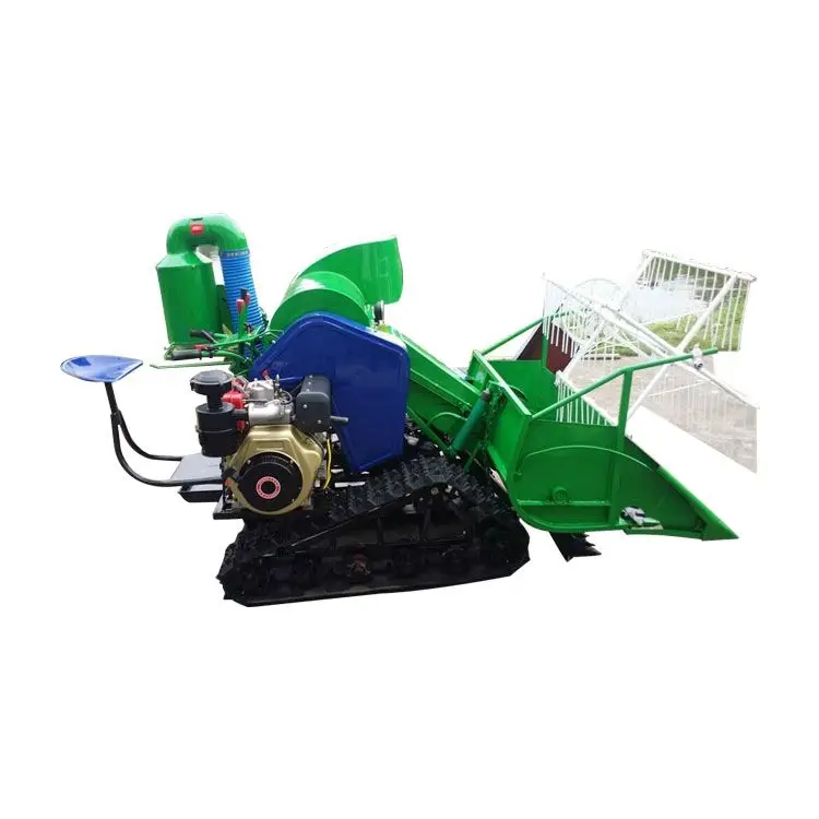 Mini paddy rice harvester combine wheat thresher machine in nepal