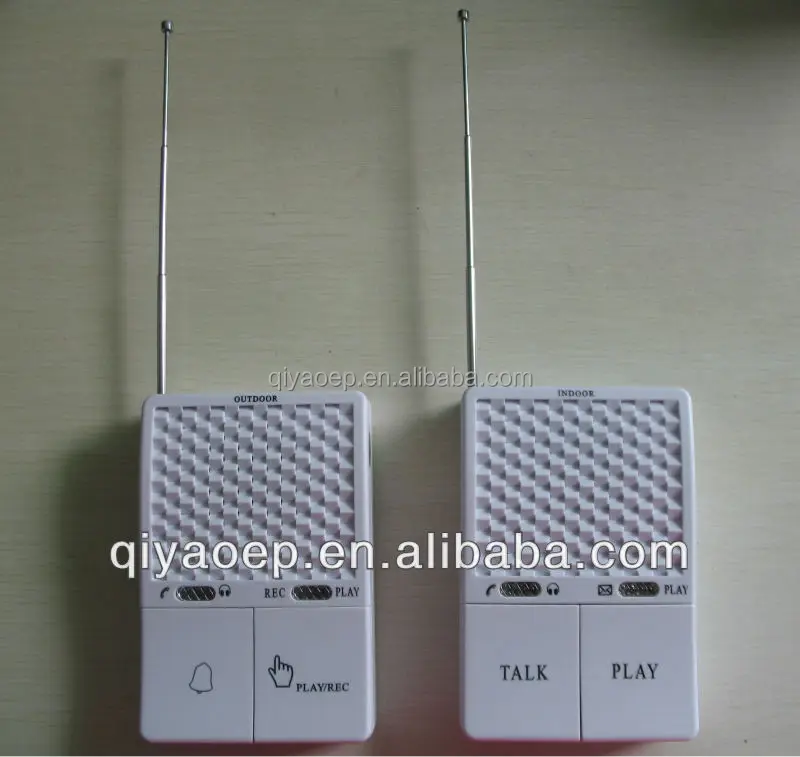 400M leave message Wireless audio door phone intercom system for villa/apartment