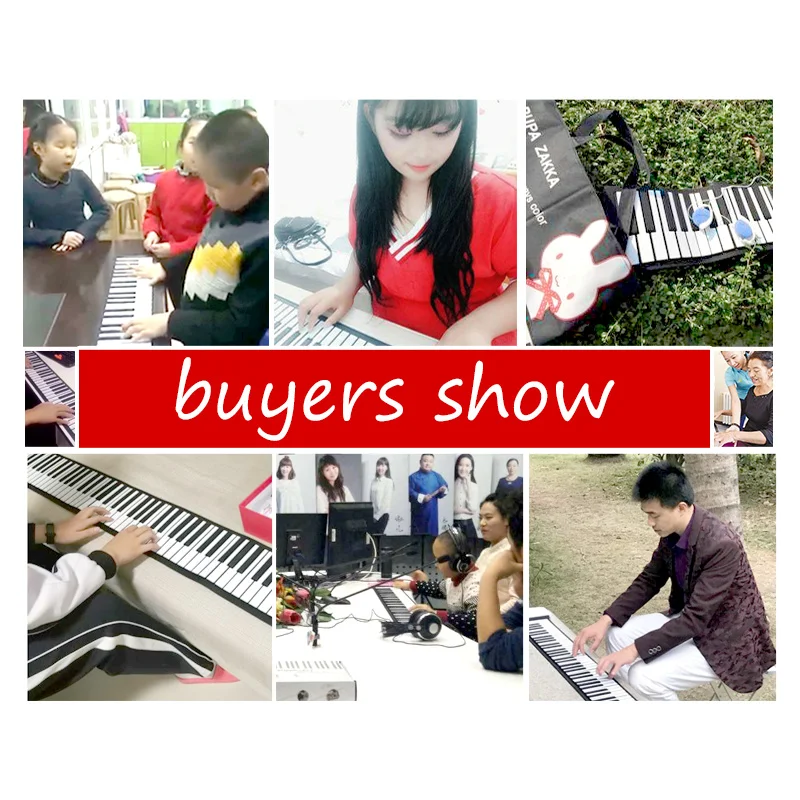 Силиконовая Водонепроницаемая подкладка 61 клавиша для взрослых и детей 30 вееров песни для обучения рулон пианино