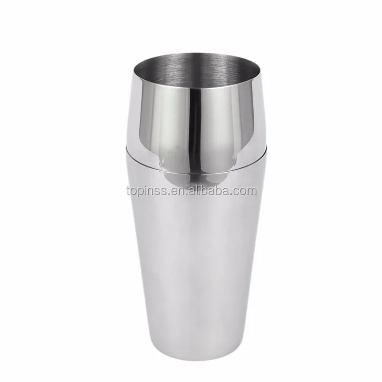 Hot sale Popular Stainless Steel Bartender Tools French Parisian Cocktail Shaker in silver 600ml