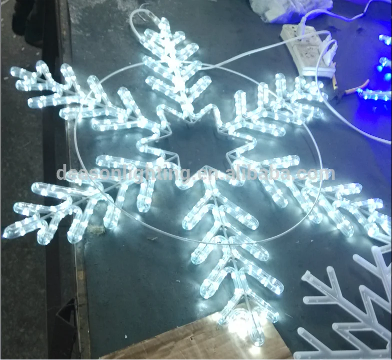 led snowflake holiday time lights