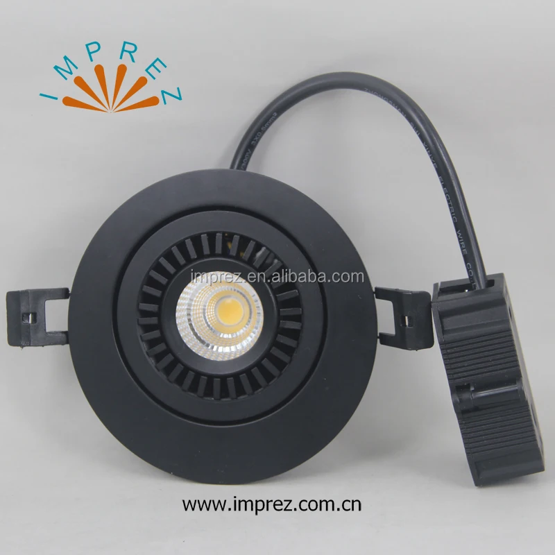 Внутренний алюминиевый вращающийся 7 Вт регулируемый cob светодиодный потолочный светильник с регулируемой яркостью без драйвера 220 В встраиваемые подвесные светильники