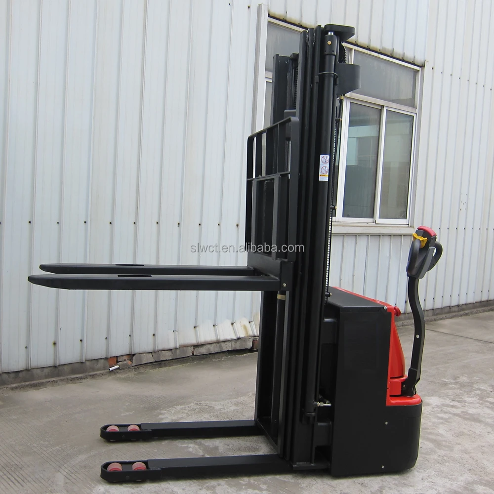 Powered Pedestrian 3m Lifting Battery Full Electric Pallet Stacker