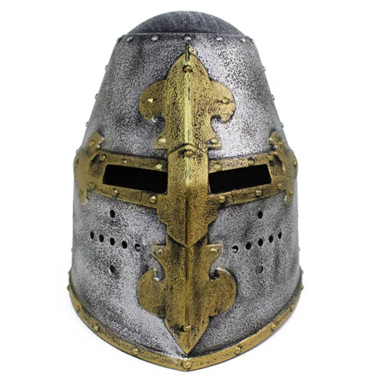 MHH165 Halloween Party Plastic antique Medieval Armor Roman Knight Helmet