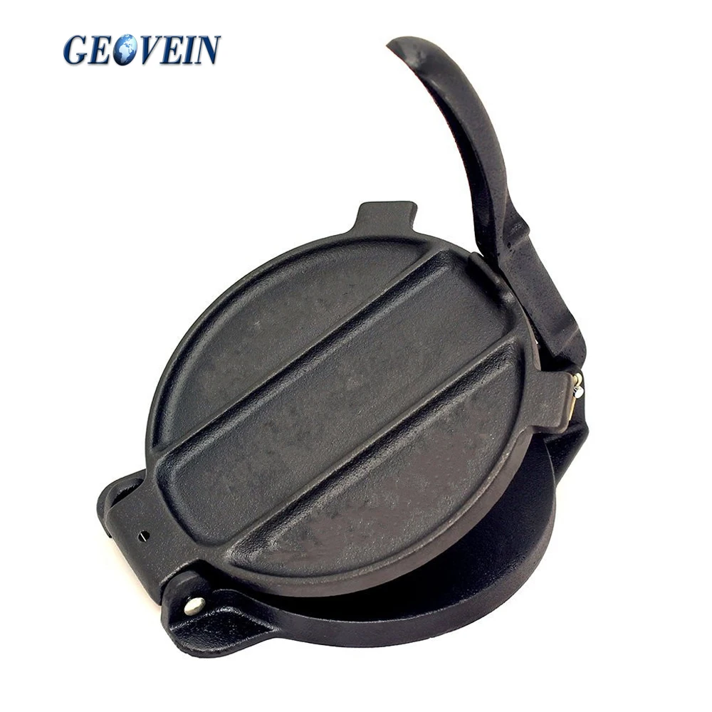 Germany Picnic Folding Cast iron Bacon Press Tortilla Press for Camping