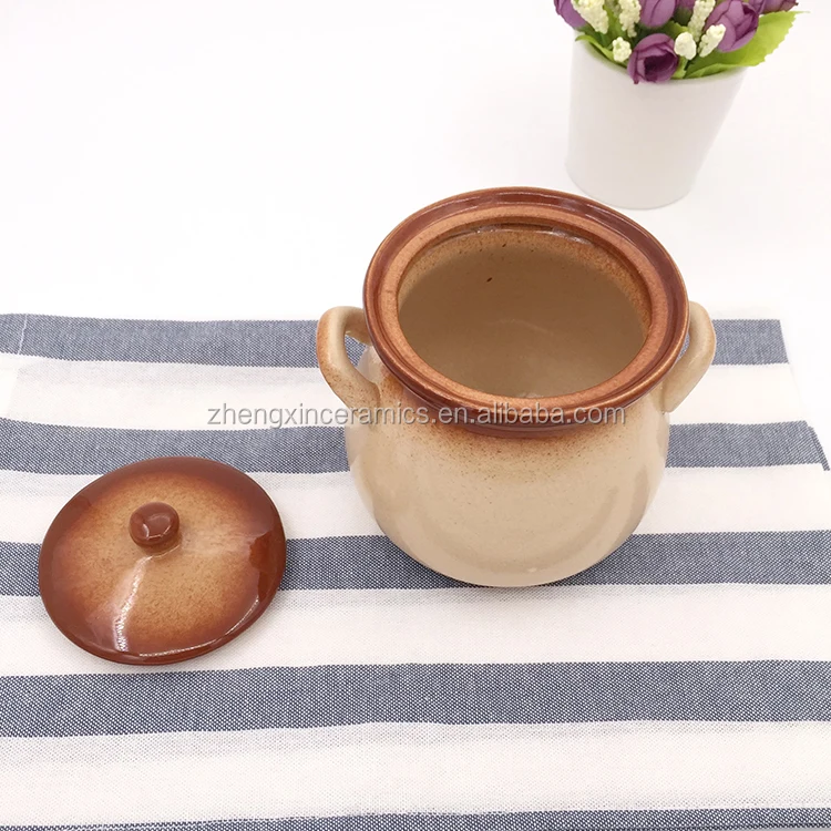 Ceramic Japanese style porcelain gradient sugar pot