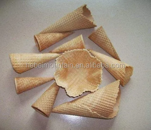 Rolled ice cream cone wafer biscuit making machine with factory price for making ice cream cone