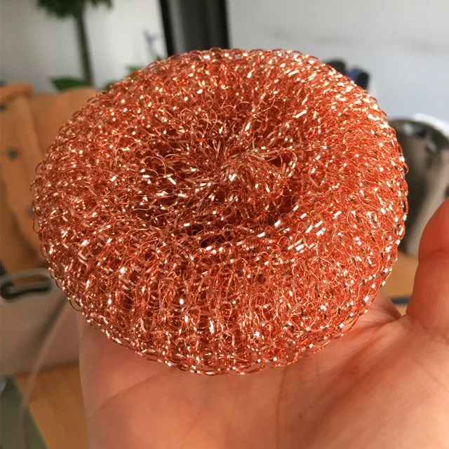 pure copper wire mesh scourer