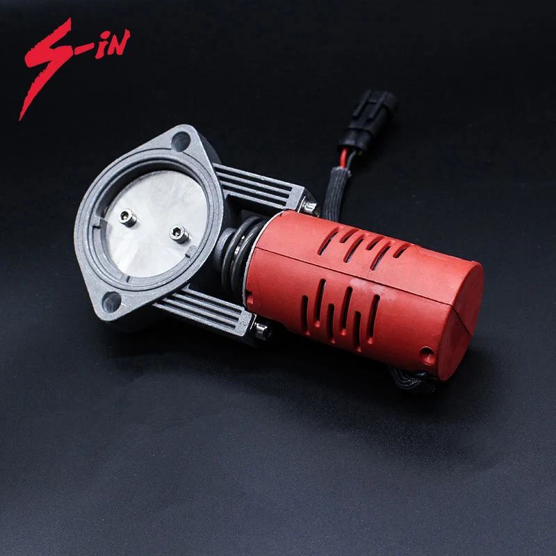 Universal 51/63/76mm Auto exhaust cutout electronic aluminium valve kit with remote control