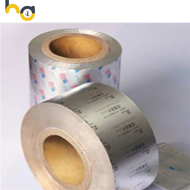 pharmaceutical packaging material aluminum foil printed 20/25/30micron medicine blister pack
