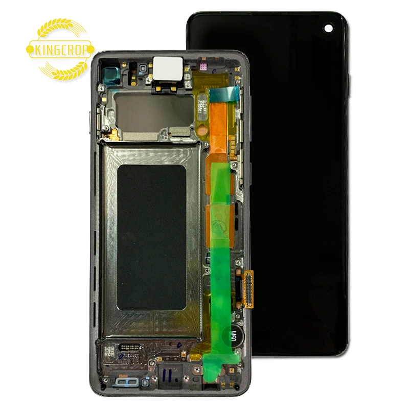 Original AMOLED LCD for SAMSUNG S10 LCD G973f Display SM-G9730 Touch Screen Digitizer for samsung galaxy s10 lcd screen