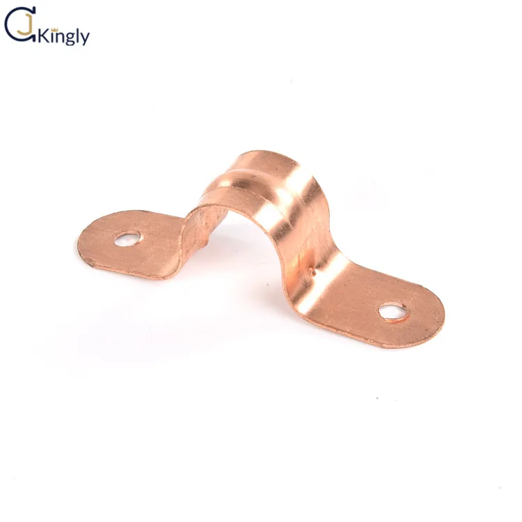 1Inch saddle clamp Copper Two-Hole Pipe Hanger Strap Use with copper, PVC, CPVC, galvanized, polybutylene piping systems