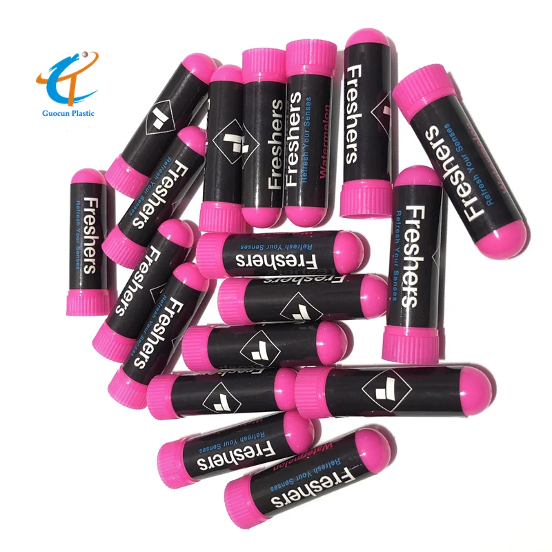 OEM blank Aroma nose flavored vapor inhaler with cotton filler stick