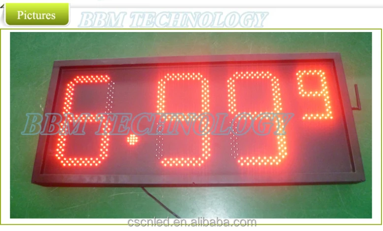 digital led petrol price display