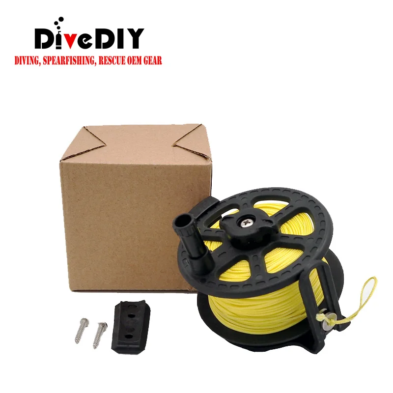 High Capacity 2mm Dyneemaline spearfishing reel with flat/round line