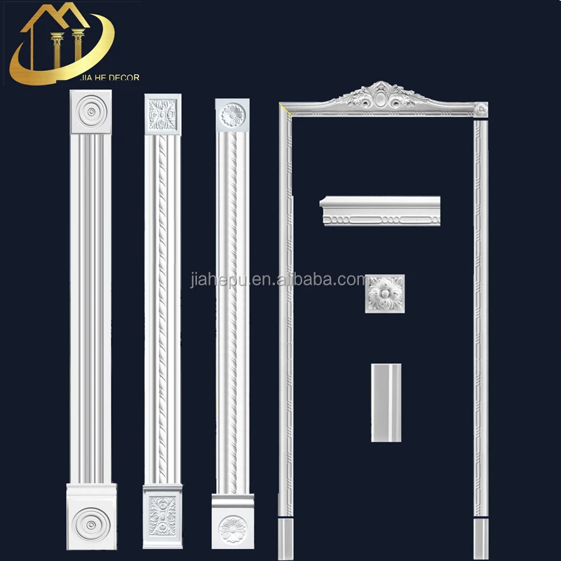 
customized paint antique bronze/copper color door frame moulding /panel moulding /roamn pilaster 