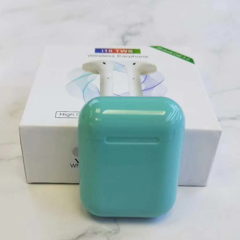 
2019 Latest Fashionable Good Quality Wireless i18 for iPhone and for Android 