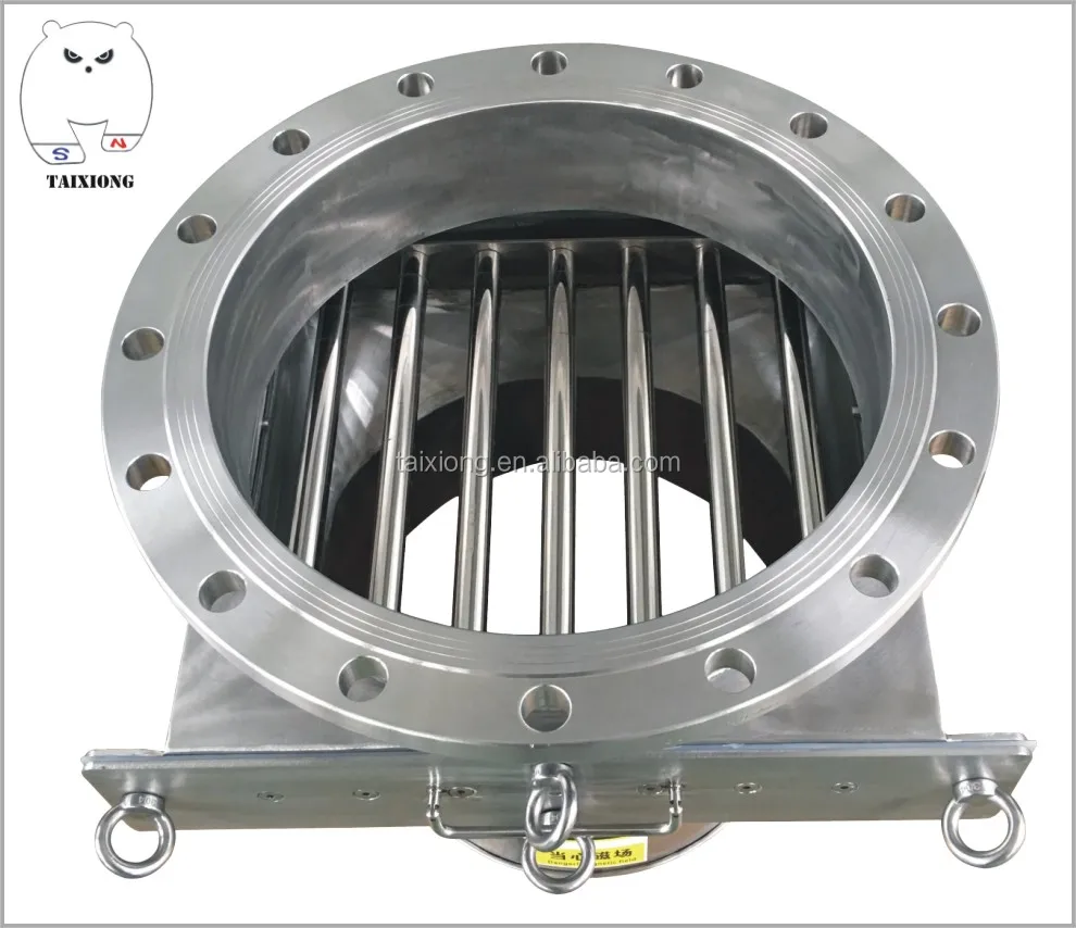 ISO9001 сертифицированный высококачественный фланцевый Магнитный выдвижной железный магнитный сепаратор, магнитный металлический сепаратор