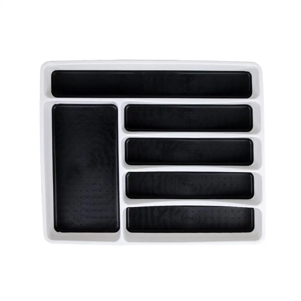 6 секций для столовых приборов, пластиковый органайзер для кухонных ящиков