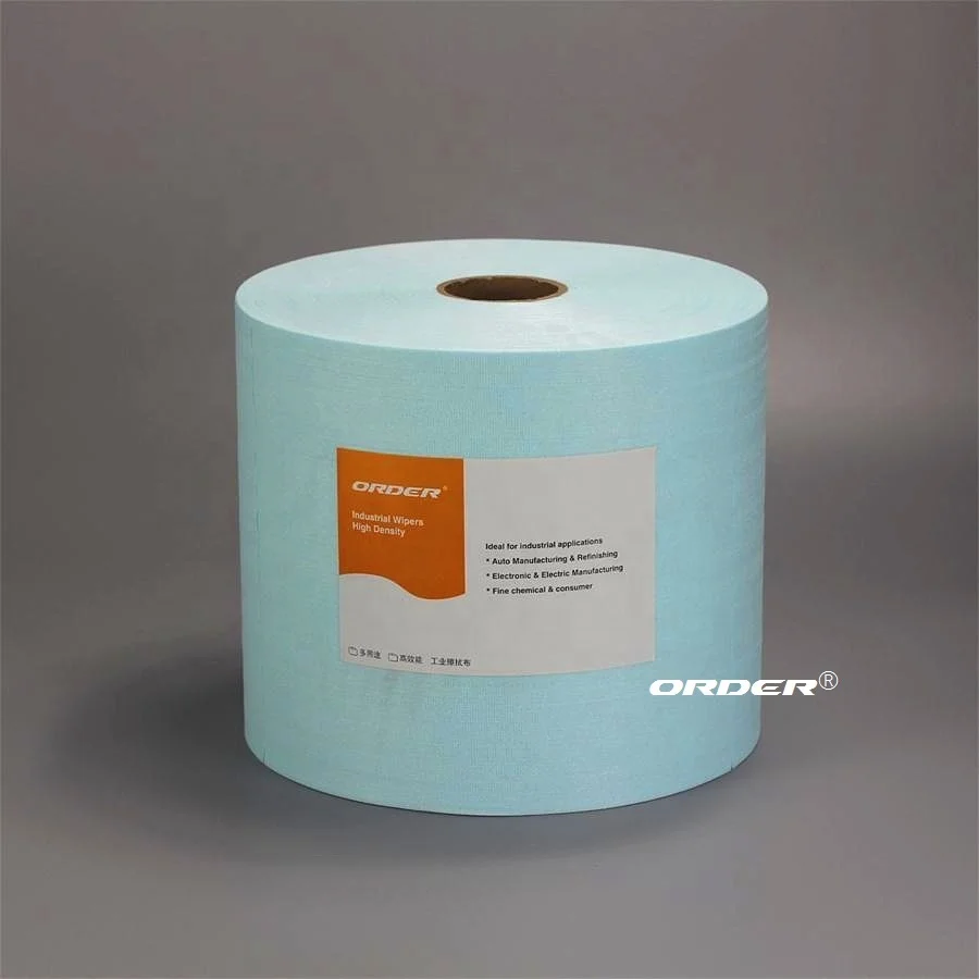 Turquoise Aperture Degreasing industrial non woven cleaning wipes