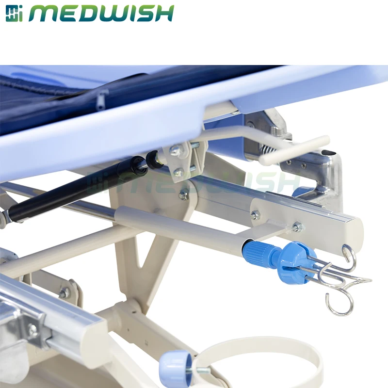 Luxurious hydraulic adjustable abs handrails operating room transfer bed hospital emergency transport patient stretcher price
