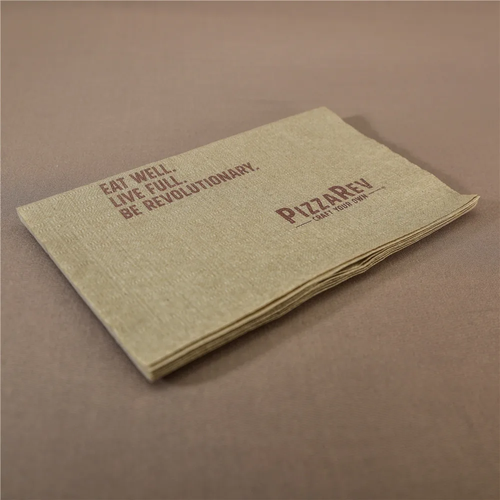 8.3'x12.6' Bagasse V Fold Paper Napkins