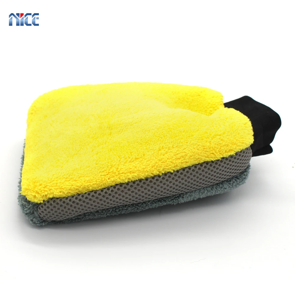 Waterproof 3-in-1 Microfiber Premium Scratch-free Hand Wash Mitt Car Washing Gloves