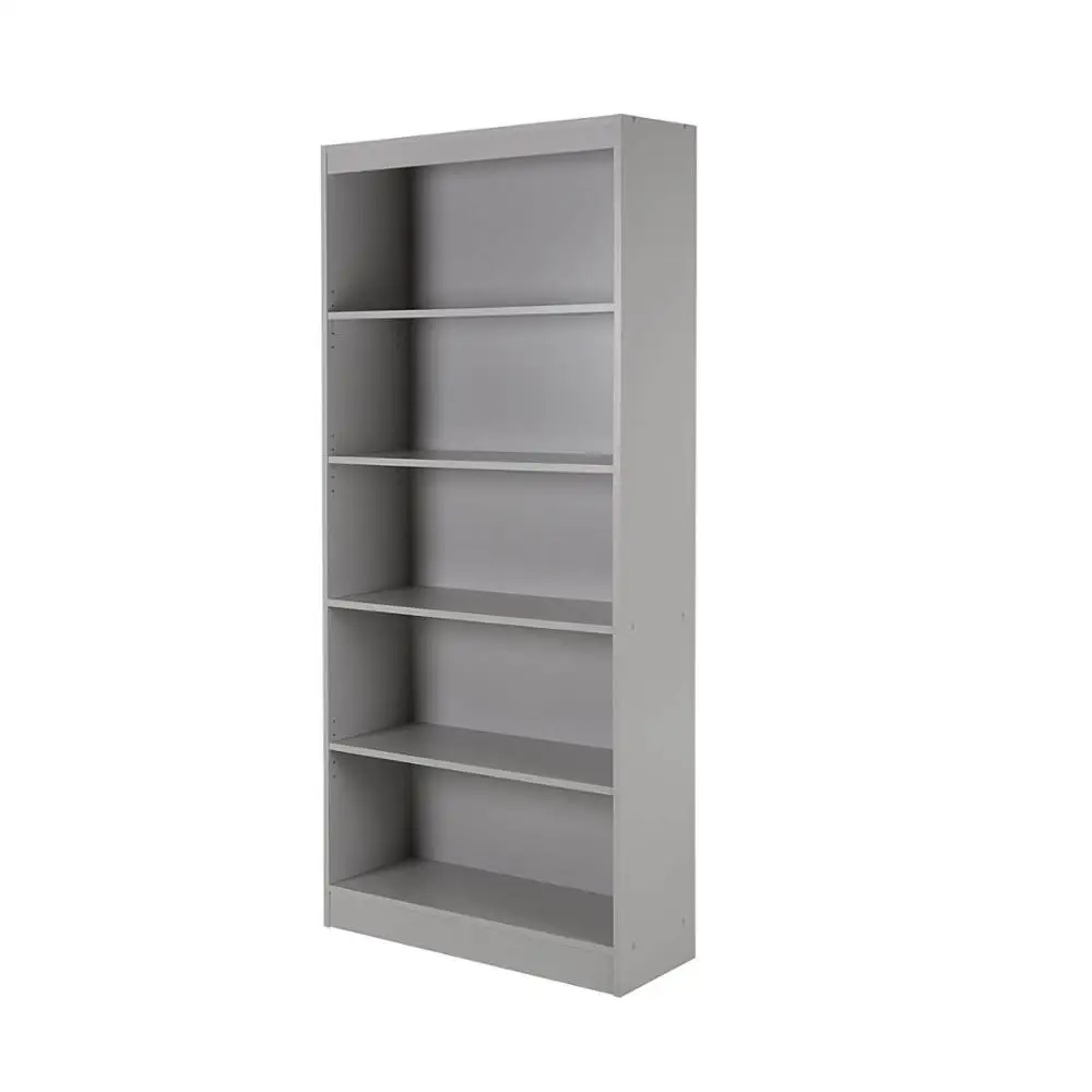 5 Shelf Bookcase In Grey Color 2002