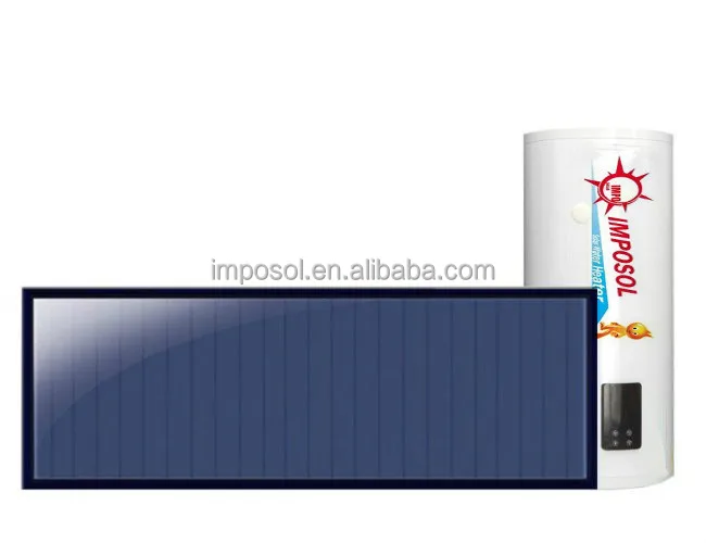Split pressure balcony wall design of flat panel thermal collector solar water heater