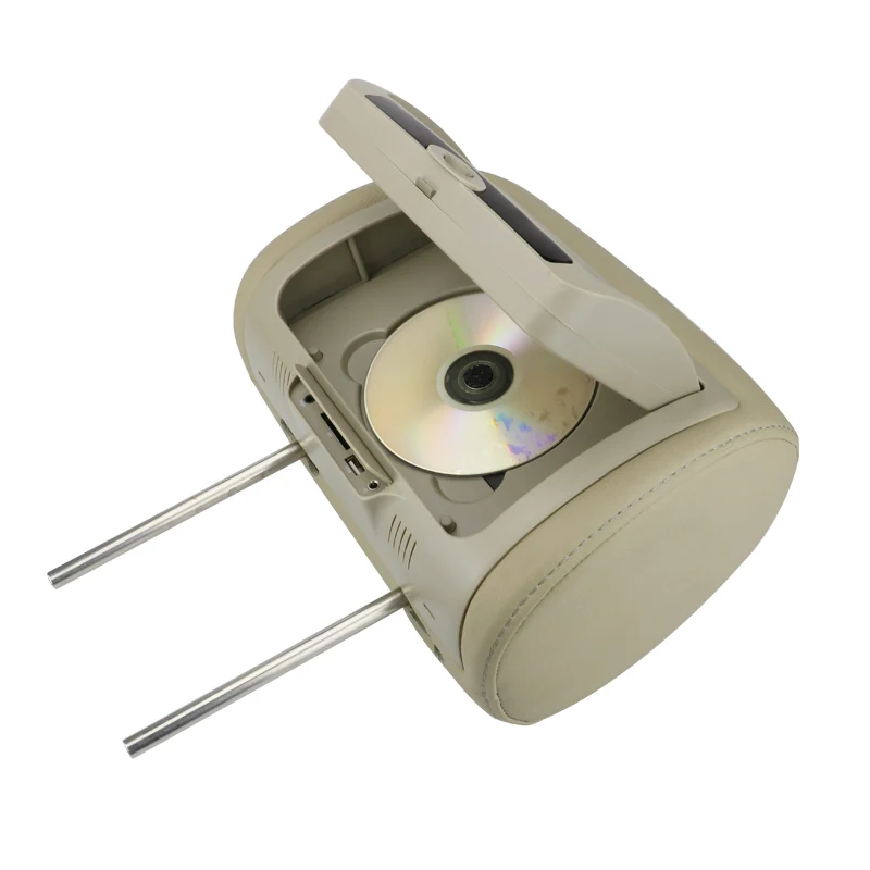 7/9/10.1inch HD LED Clip on Active Car Headrest Monitor with DVD Player Function