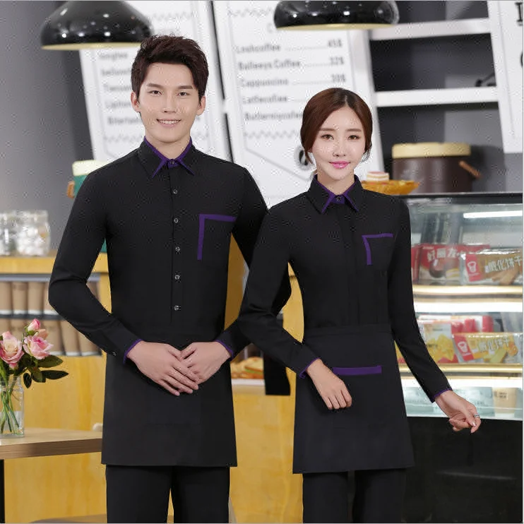 Fast Food Restaurant Waiter Uniform, Waitress Uniform Shirt