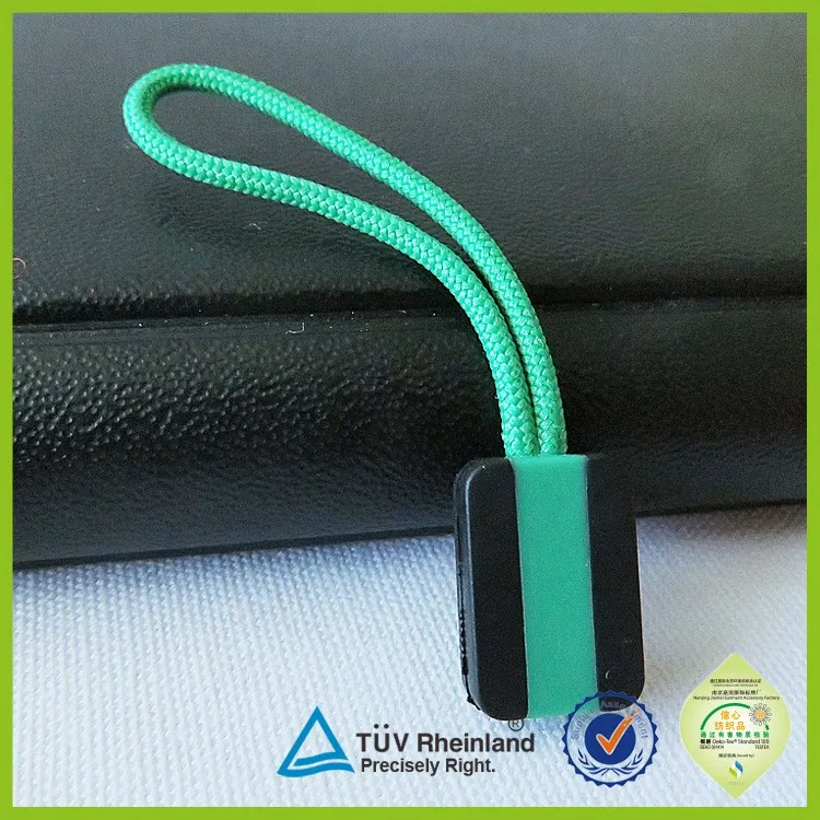 Rectangle Embossed 3D Rubber Zipper Puller