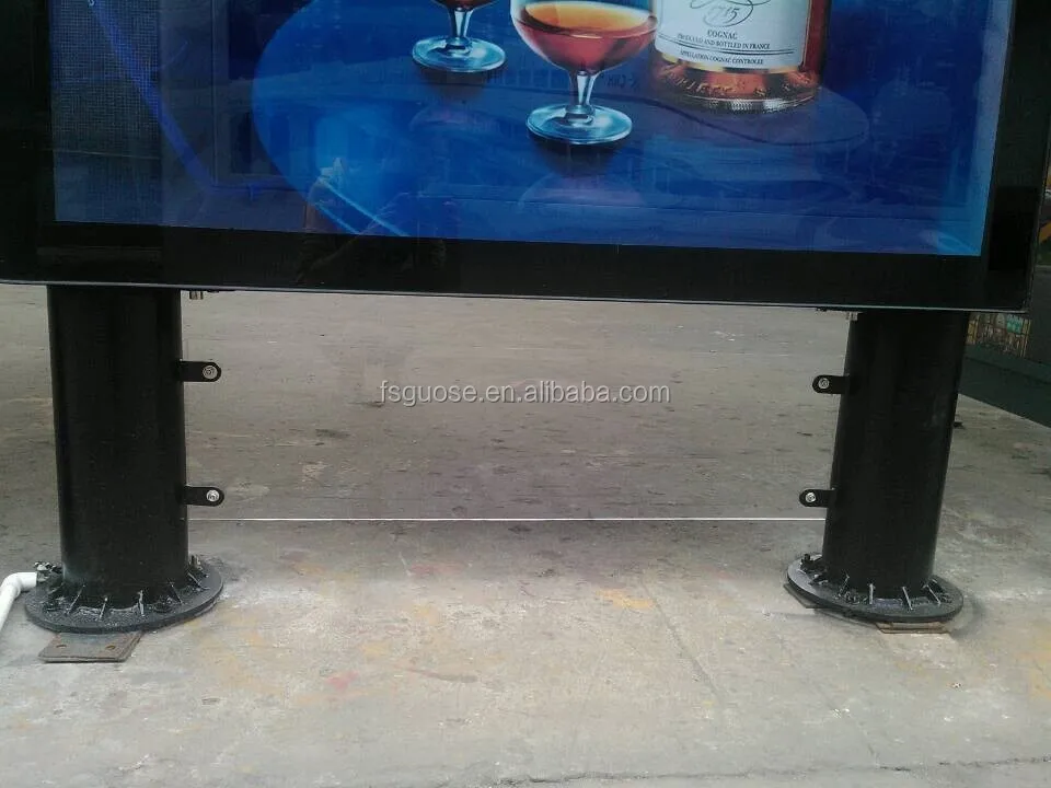 Рамка лампы приборной панели из закаленного стекла с подсветкой для рекламных щитов стоящая светлая коробка