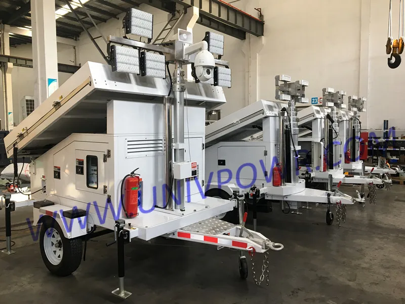 Factory outlet telescopic antenna mast for portable light tower cctv camera