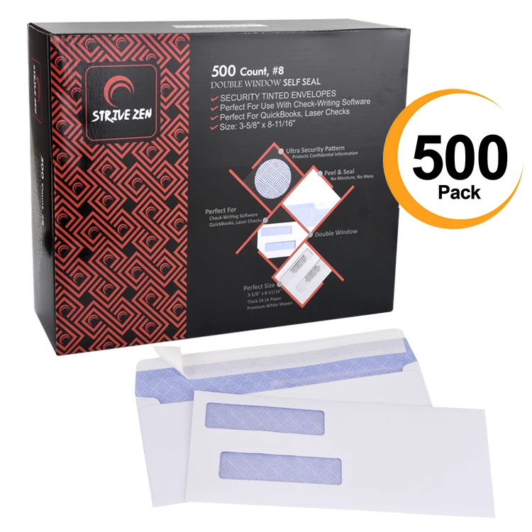 Peel & Seal Security double window envelope packaging envelopes packaging envelopes
