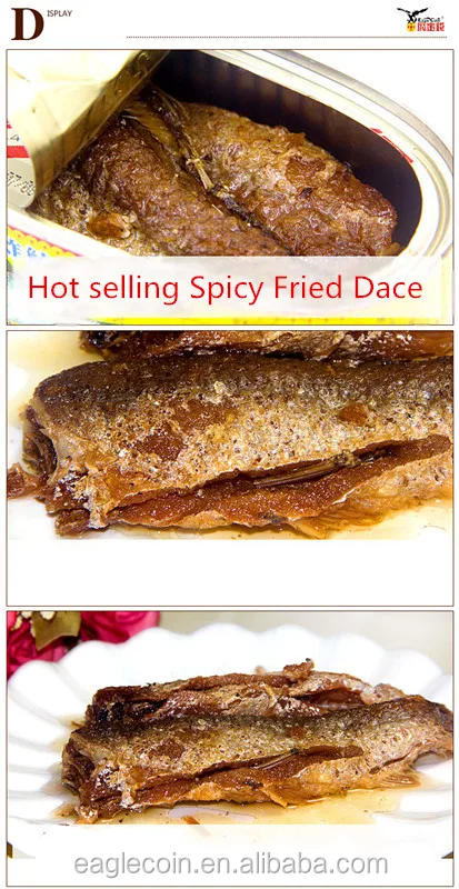 Eagle Coin China Manufacturer Newest Seafood Canned Fish Fried Dace
