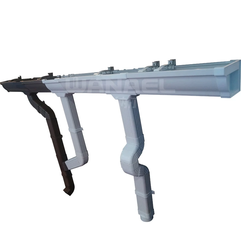 Plastic Materials China Supplier Square 5.2Inch 7Inch White Pvc Leaf Gutter Guard For Roof