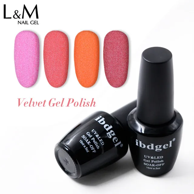 L&M Lvmay 6 matte color beauty uv gel gel nail polish velvet top gel polish for nails
