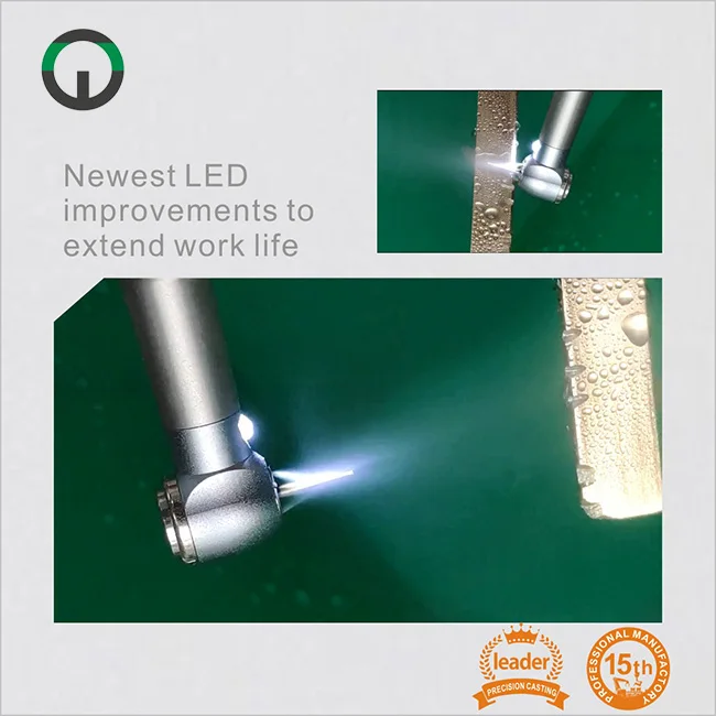 being foshan led dental turbine stainless steel with ceramic bearing high speed handpiece