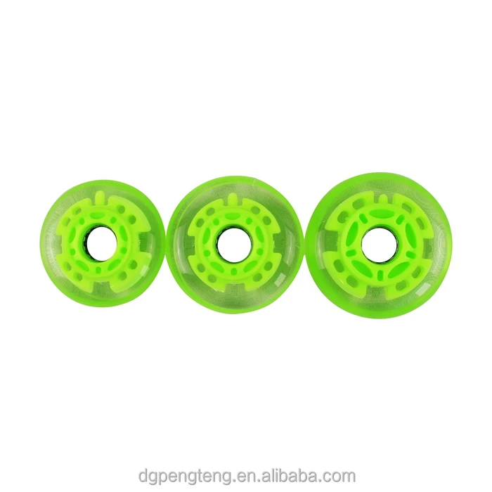 
Flashing LED PU inline skate roller wheel 