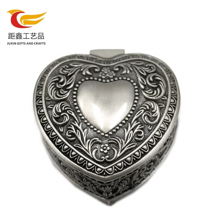 Custom logo metal zinc alloy old cd jewel gift case storage box