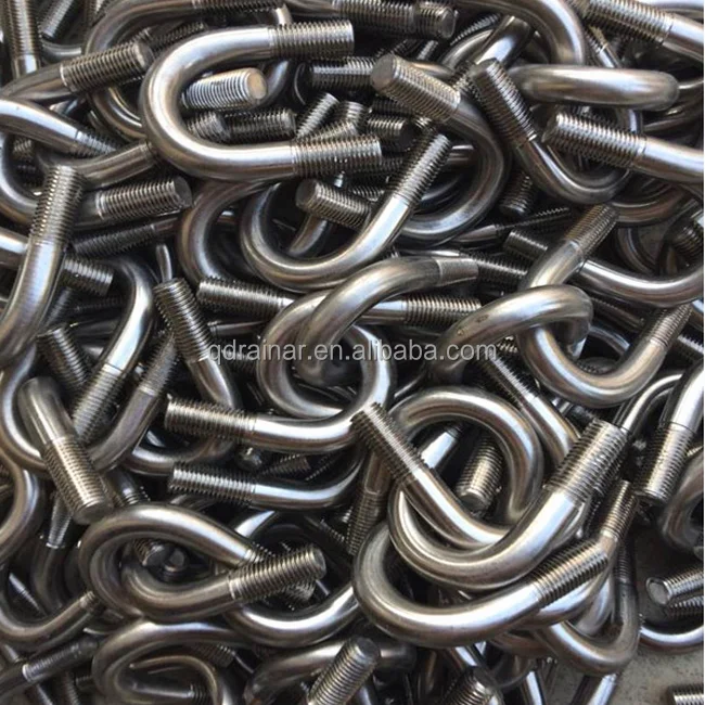 ss316 ss304 u bolt stainless steel pipe clamp bolt