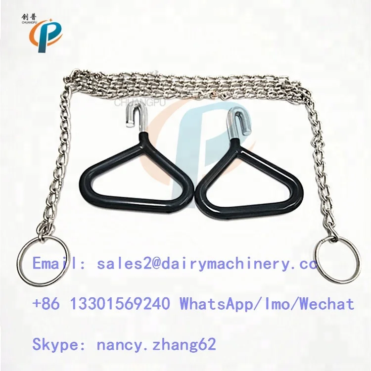 Farm Dystocia Equipment, OB Obstetrical Chain , Cow Midwifery Hook, 1.5m length with SS304