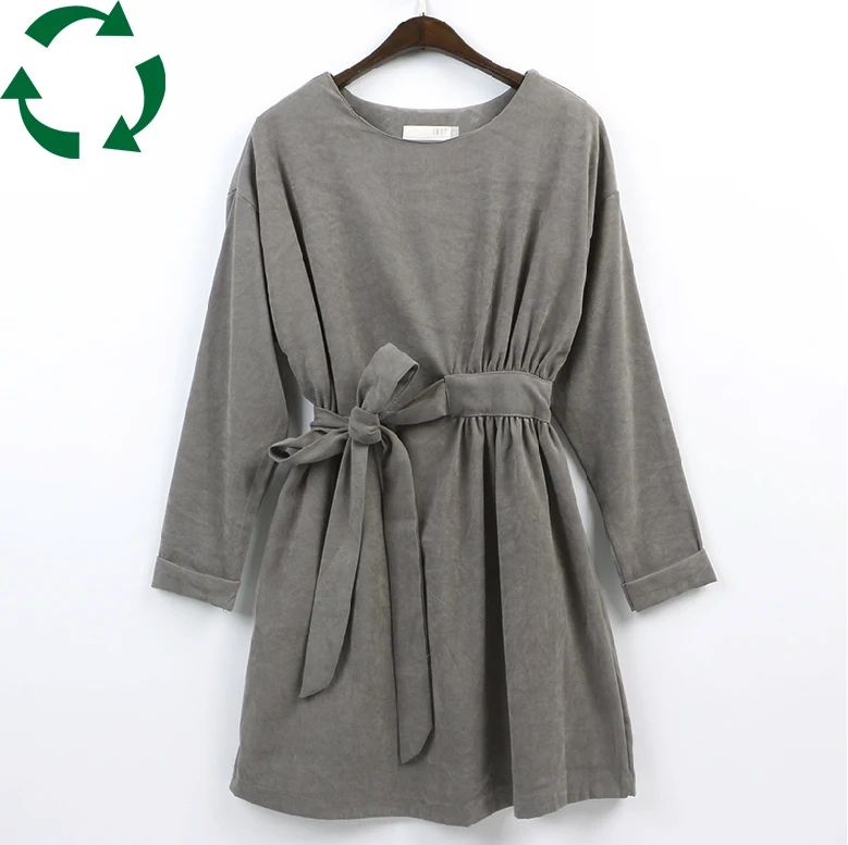 China direct factory recycled polyester faux suede leather fabric