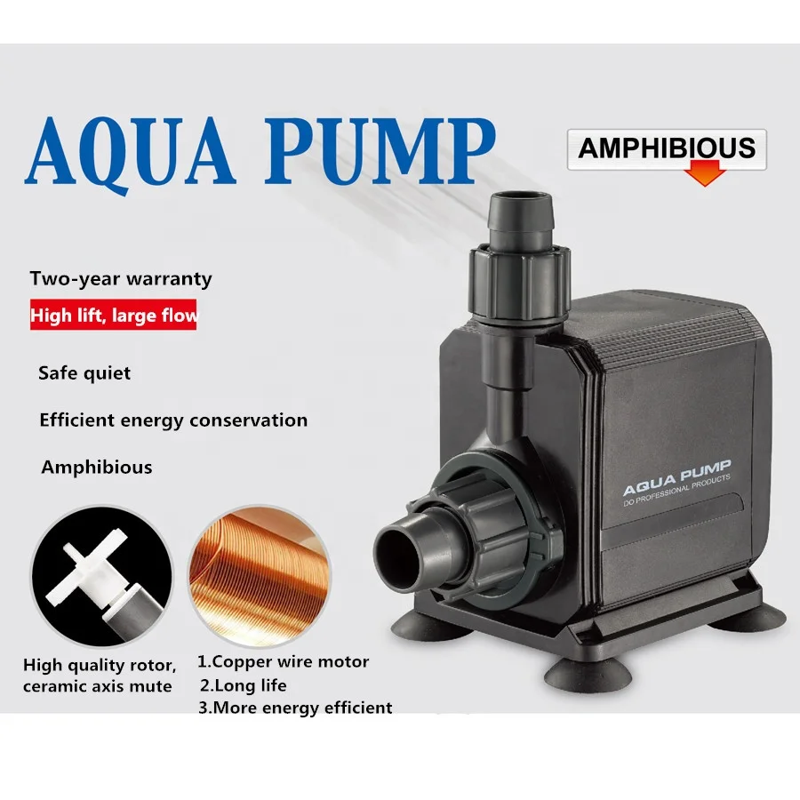Seabillion Aquarium Pump German standard Water Pump Adjustable Flow Rate 110V/220V AC Output Power