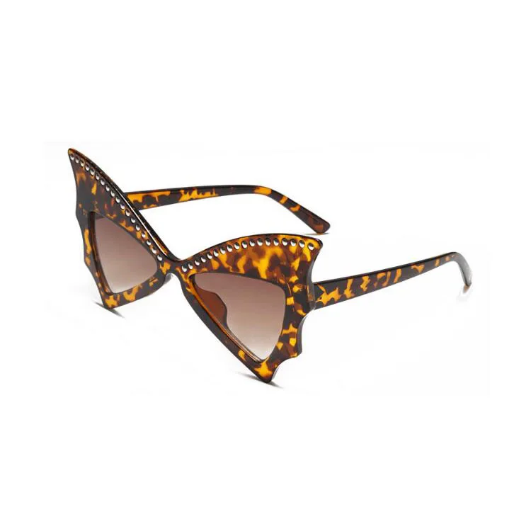 Wholesale High Quality Fashion Eye Protection Party New Women Shades Unique Bat Sunglasses gafas de fiesta