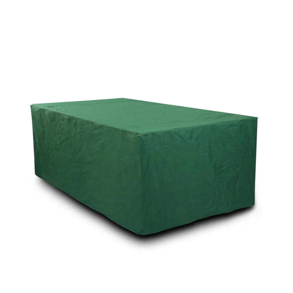 Durable Water Resistant Patio Garden Furniture Cover Green Color Patio Rectangular Table Cover