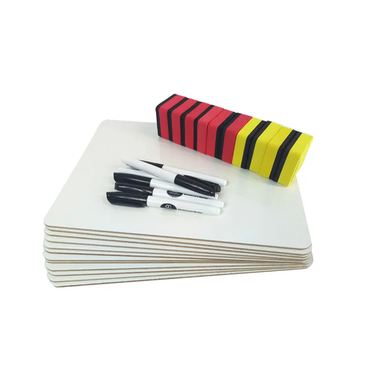 Классная многоразовая доска для сушки стирания, набор для доски 9x12 дюймов